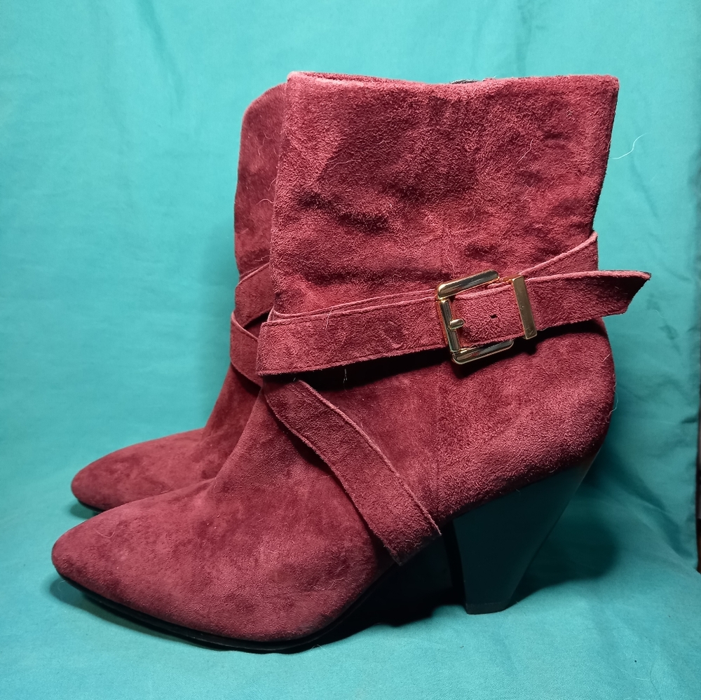 Wine Color Booties
